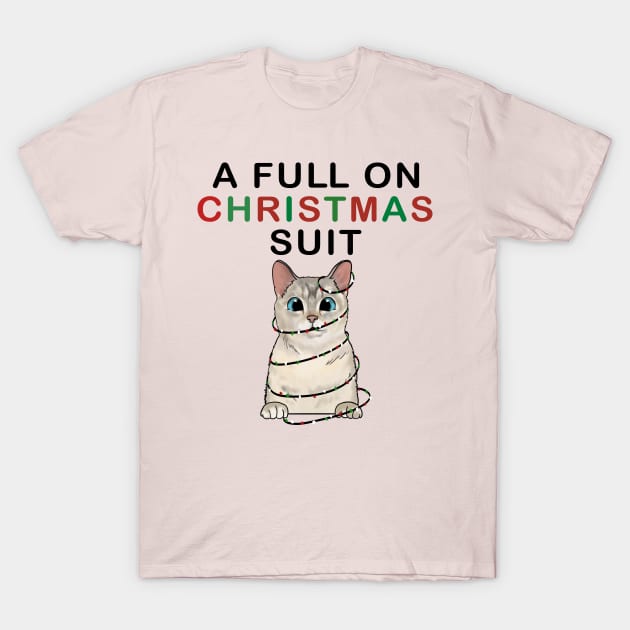 A Full On Christmas Suit T-Shirt by TojFun